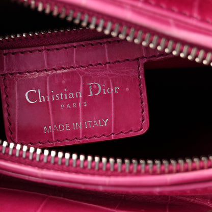 Christian Dior Alligator Medium Lady Dior Pink 6 of 11