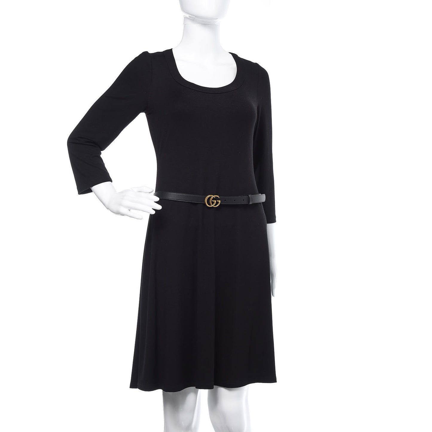 Calfskin Double G 20mm Belt 85 34 Black