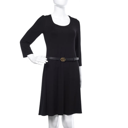 Gucci Calfskin Double G 20mm Belt 85 34 Black 2 of 6