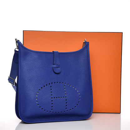 Hermes Epsom Evelyne III GM Bleu Electrique 10 of 10