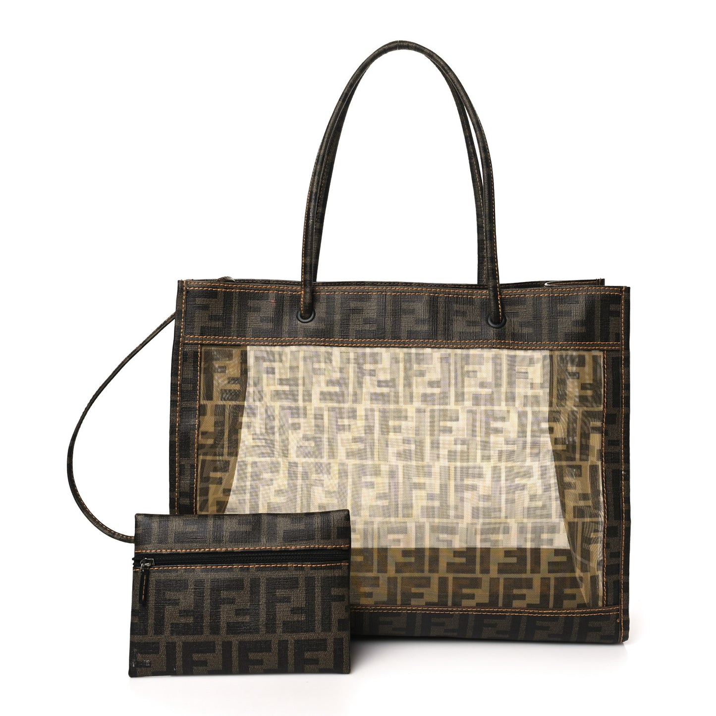 Mesh Glazed Fabric FF 1974 Tote Tobacco