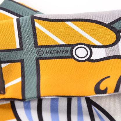 Hermes Silk Quadrige Twilly 4 of 7