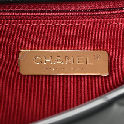 Chanel Shiny Goatskin Quilted Medium Chanel 19 Flap Black 6 of 12