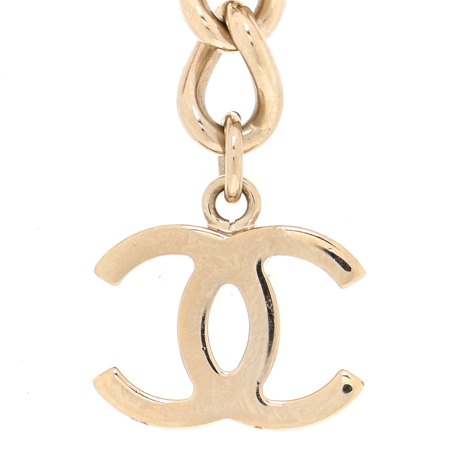 Chanel Metal Bead CC Necklace Gold 4 of 5