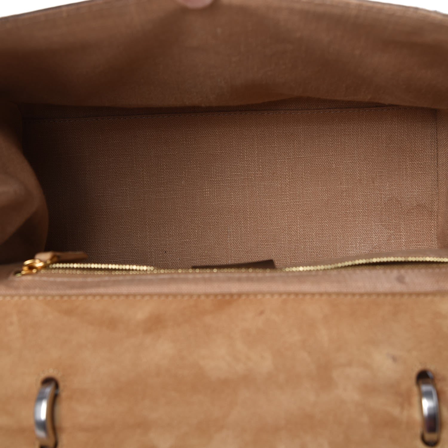 Fendi Pequin Cuoio Vegetale Silvana Top Handle Bag Cuoio Tobacco Vacchetta 6 of 9