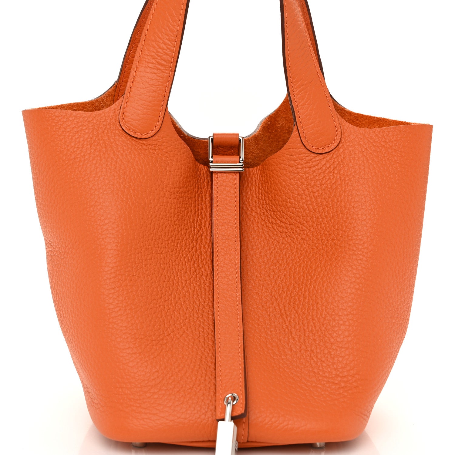 Hermes Taurillon Clemence Picotin Lock 18 PM Orange 8 of 10