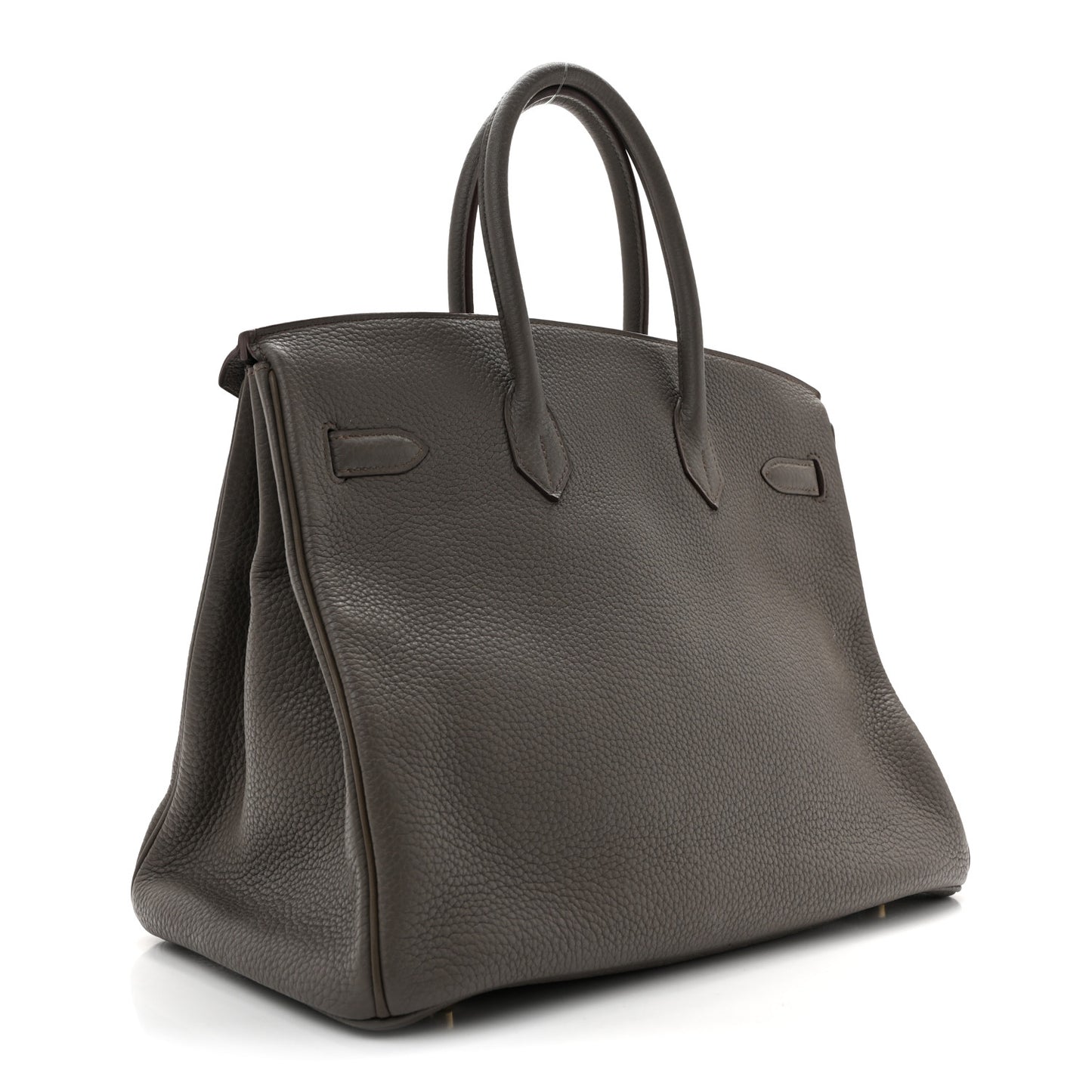 Taurillon Clemence Lizard Club Birkin 35 Etain Graphite
