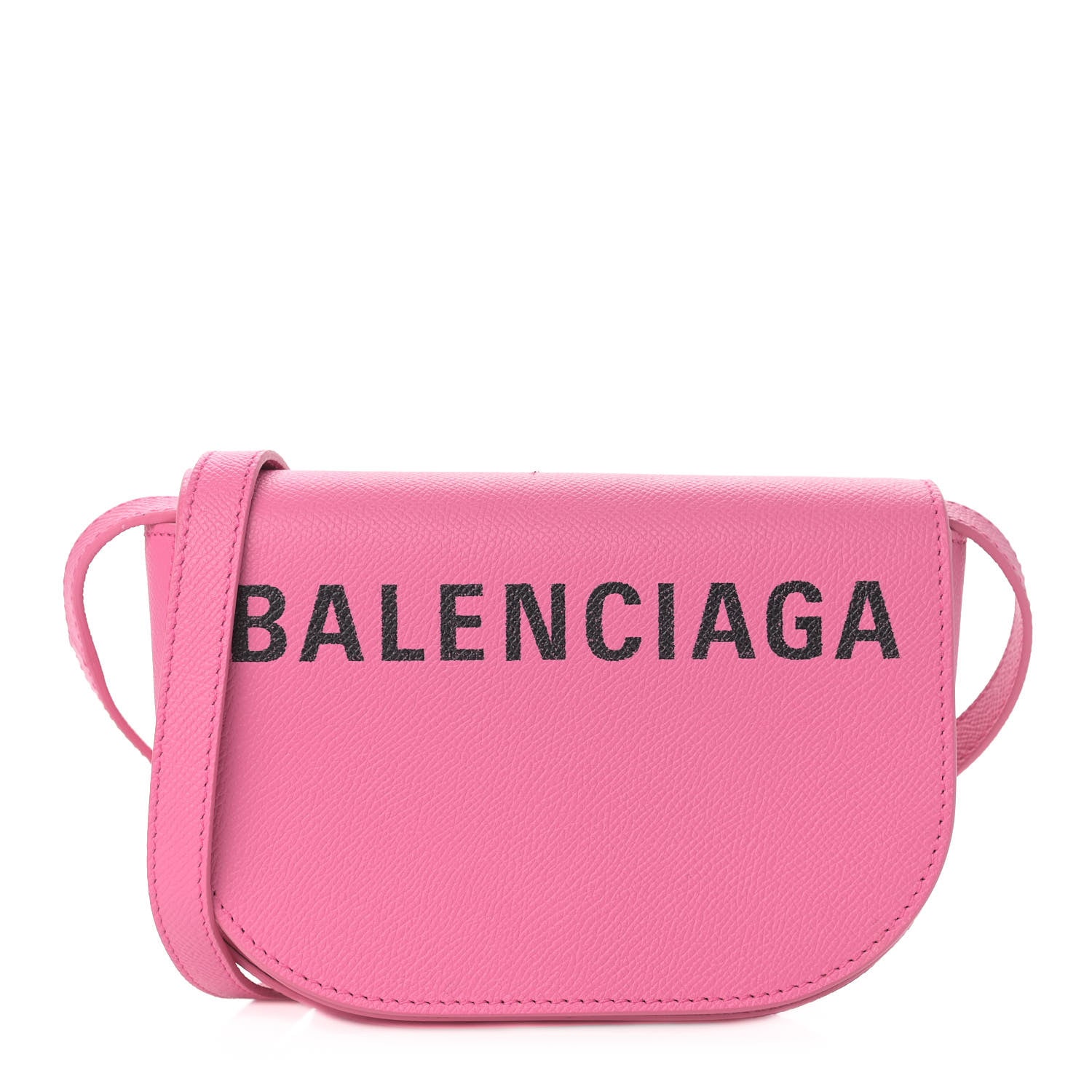 Balenciaga Signature Grained Calfskin Logo Print Ville Day Bag XS Rose Bubblegum Black 1 of 11