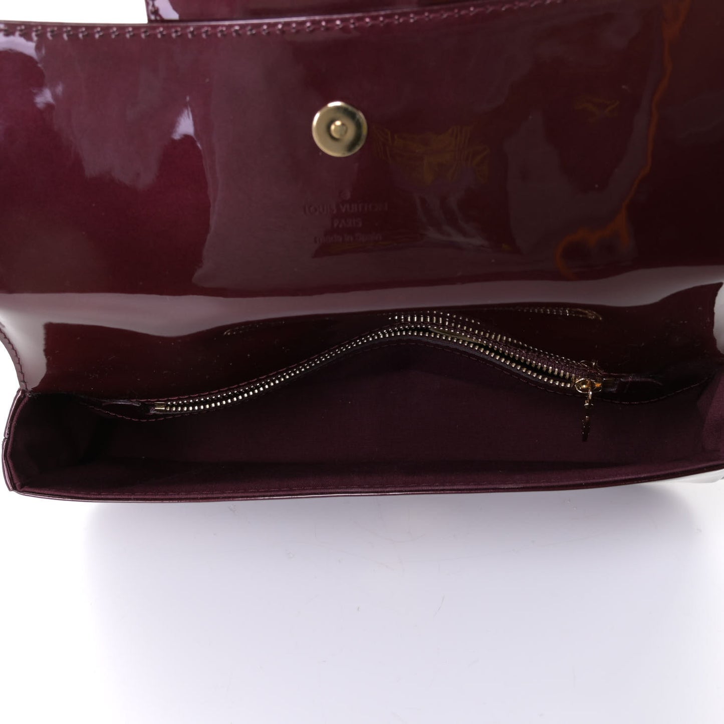 Patent Sobe Clutch Rouge Fauviste
