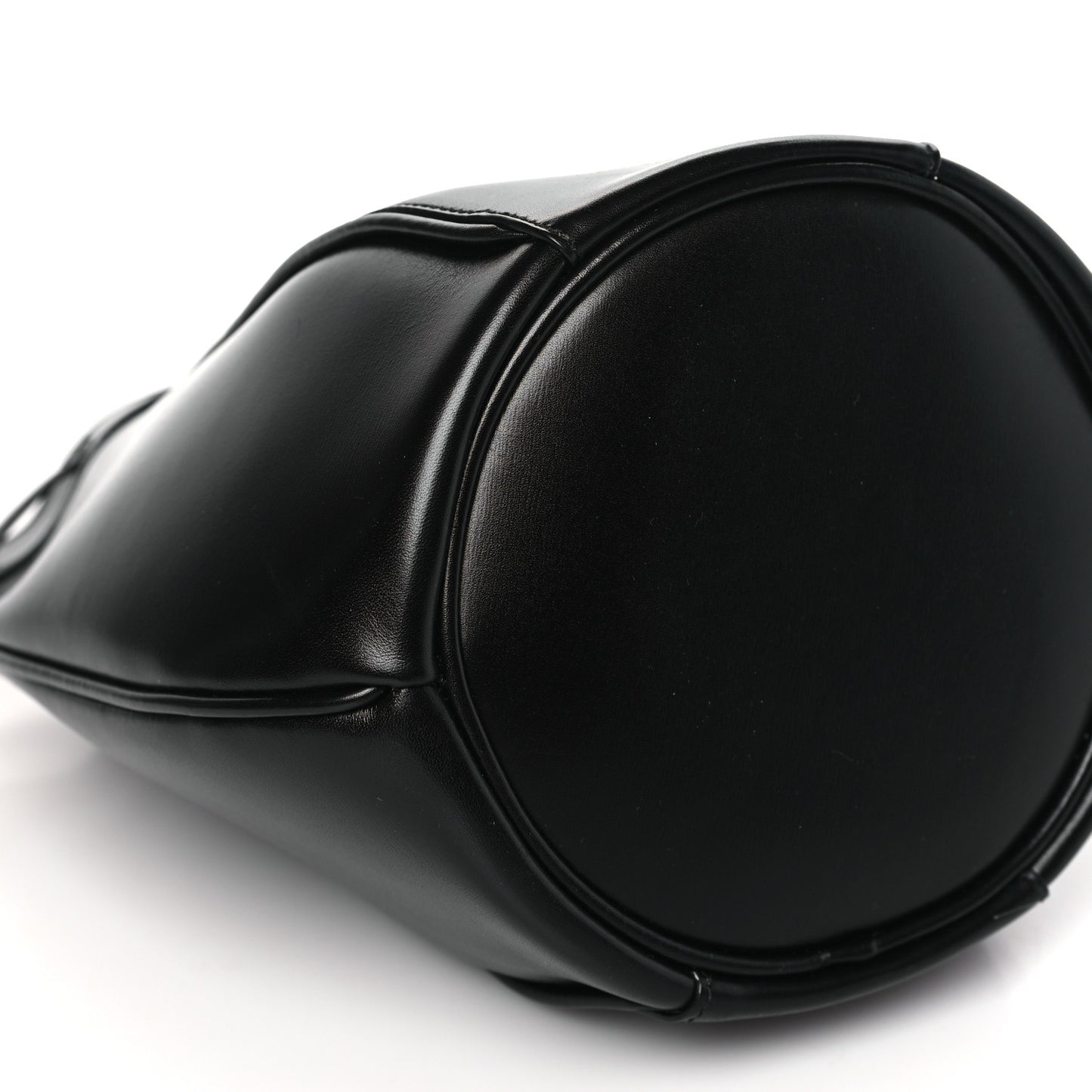 Smooth Calfskin Small Talitha Bucket Bag Black