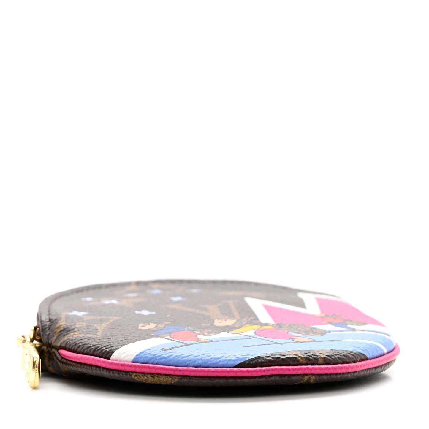 Monogram 2018 Christmas Animation Round Coin Purse
