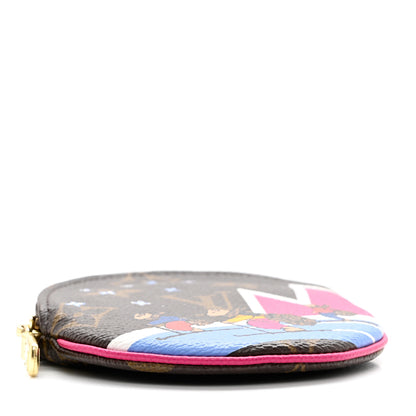 Louis Vuitton Monogram 2018 Christmas Animation Round Coin Purse 4 of 6