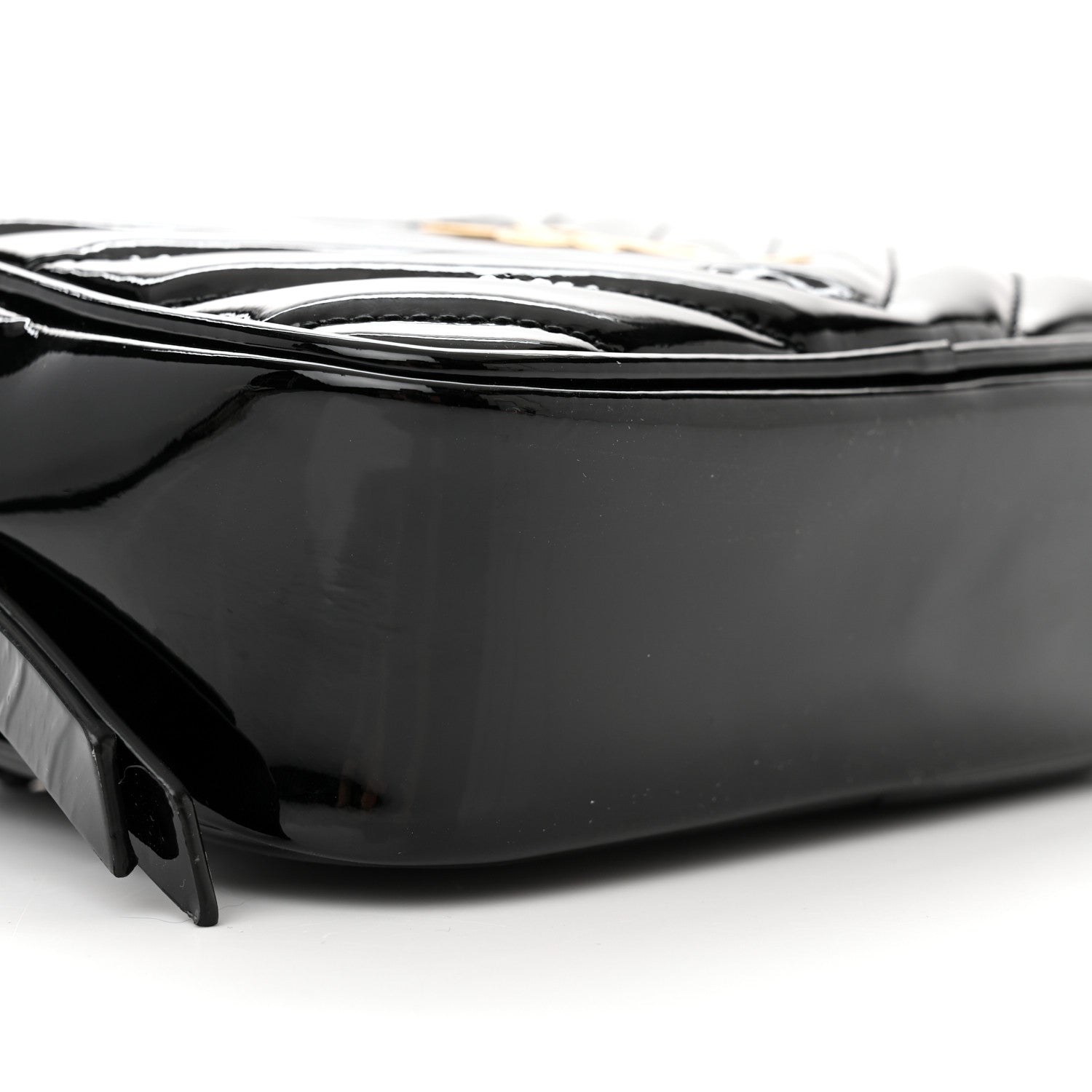 Saint Laurent Patent Matelasse Monogram Lou Belt Bag Black 9 of 12