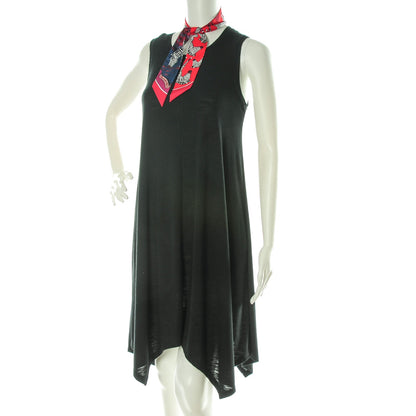 Hermes Silk Les Zebres Twilly Rouge Bleu Noir 2 of 6