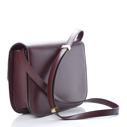 Celine Box Calfskin Medium Classic Box Flap Bag Burgundy 3 of 11