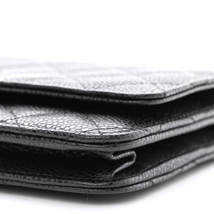 Chanel Caviar Quilted Wallet on Chain WOC Black 11 of 13