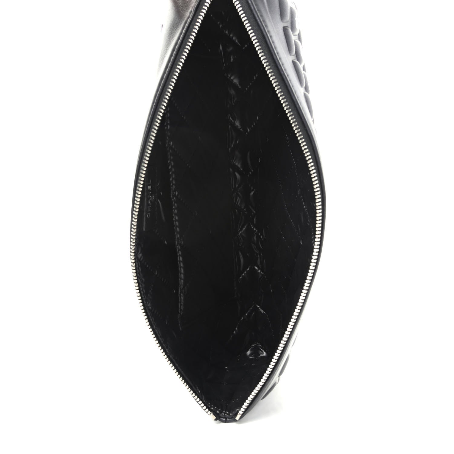 Chanel Metallic Calfskin Keyboard Pouch Black 5 of 10