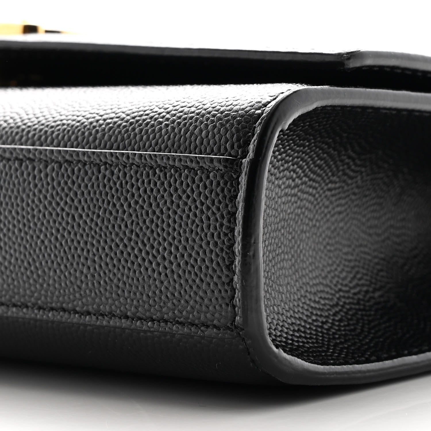 Saint Laurent Grain De Poudre Small Monogram Kate Satchel Black 10 of 10