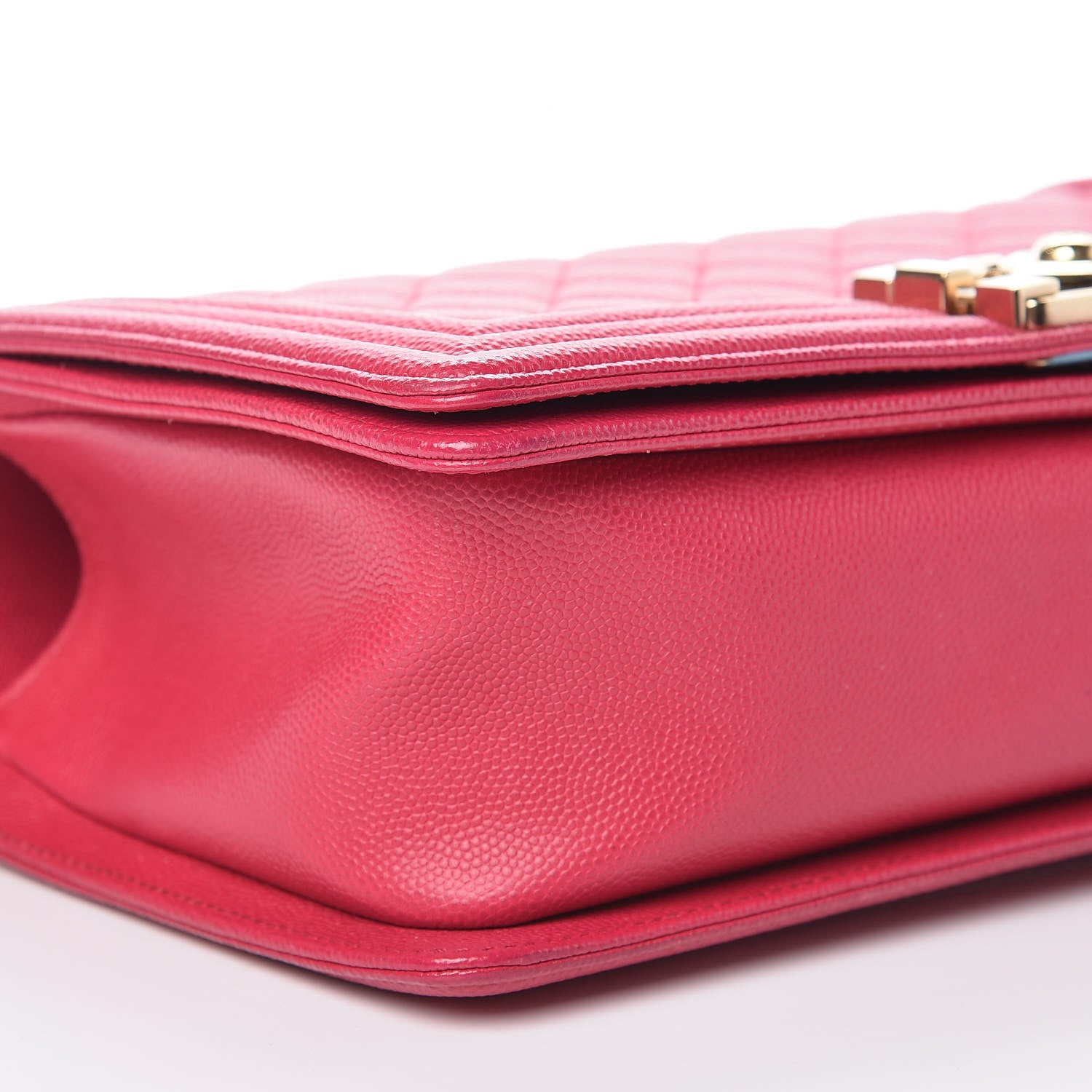 Chanel Caviar Quilted Medium Boy Flap Fuchsia 8 of 9
