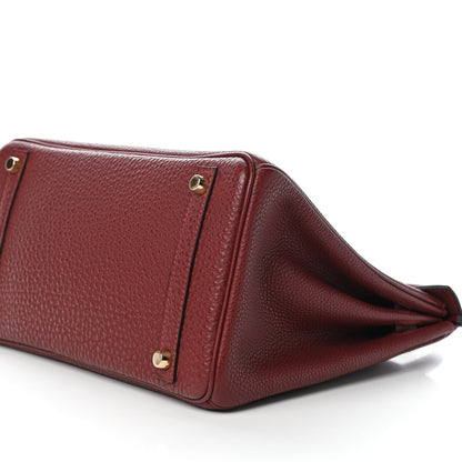 Hermes Togo Birkin 30 Rouge H 9 of 11