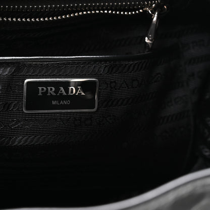 Prada Tessuto Nylon Soft Calfskin Backpack Black 6 of 11