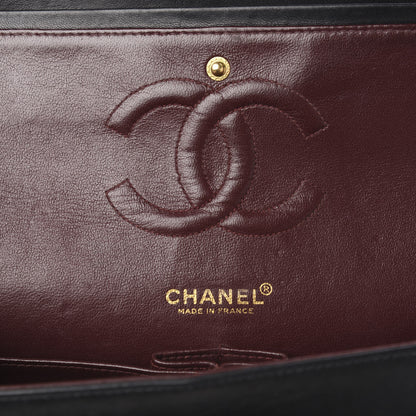 Chanel Lambskin Quilted Medium Double Flap Black 8 of 12