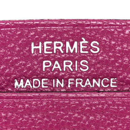 Hermes Chevre Mysore Mini Bearn Wallet Rose Pourpre 6 of 9