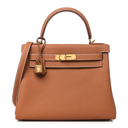 Hermes Togo Kelly Retourne 28 Gold 1 of 11