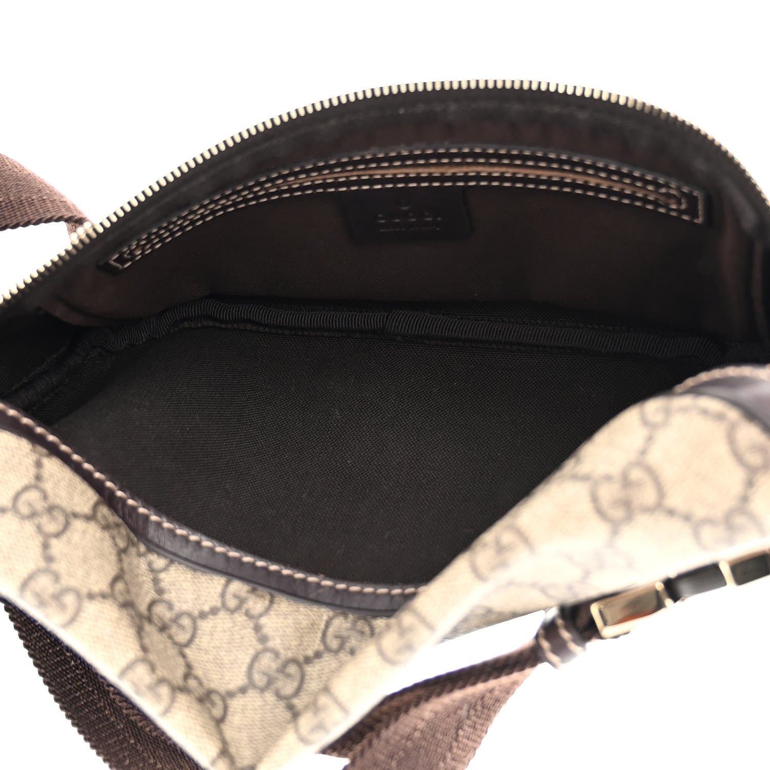 Gucci GG Supreme Monogram Belt Bag Dark Brown 5 of 13