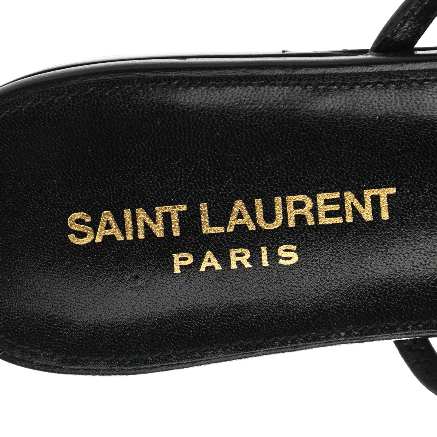 Calfskin Cassandra Palm Logo Sandals 38 Black
