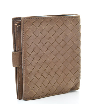 Bottega Veneta Nappa Intrecciato French Compact Wallet Maple 3 of 14