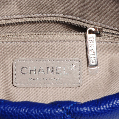 Chanel Caviar Easy Zip Tote Cobalt Blue 6 of 7