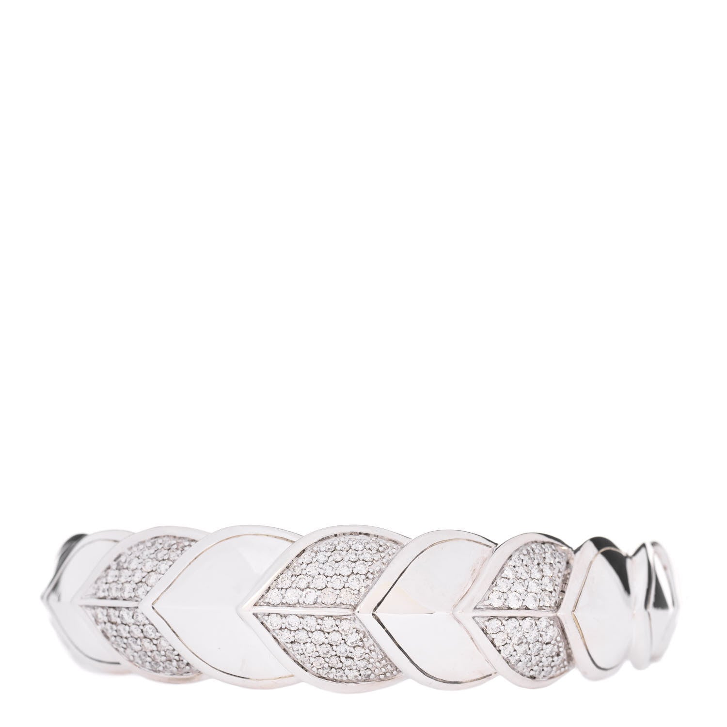 John Hardy Sterling Silver Diamond Legends Naga Cuff Bracelet 1 of 4