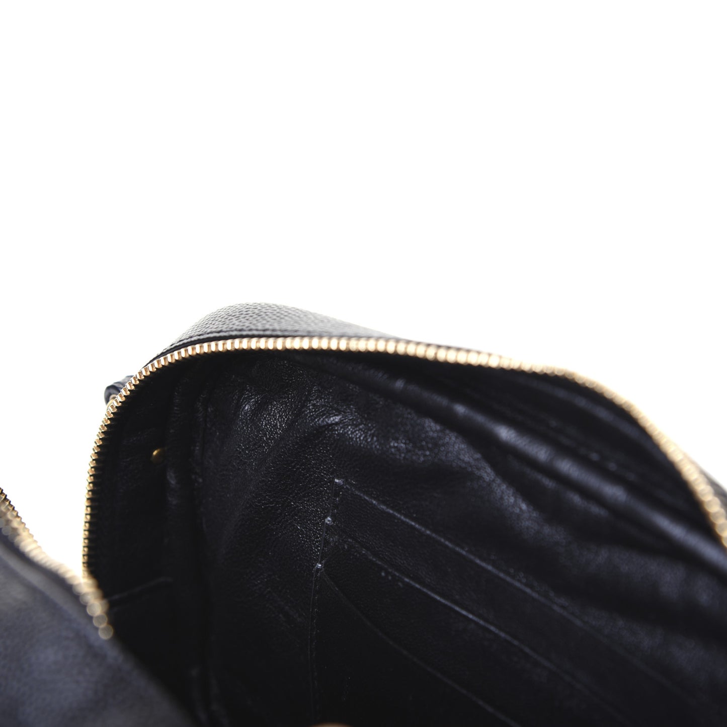 Grain De Poudre Matelasse Monogram Mini Lou Camera Bag Black