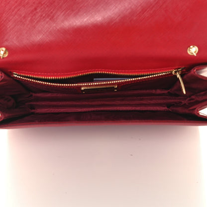 Salvatore Ferragamo Printed Calfskin Ginny Shoulder Bag Red 5 of 9