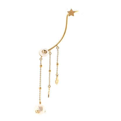 Christian Dior Pearl Perles De Desir Ear Cuff Gold White 1 of 4