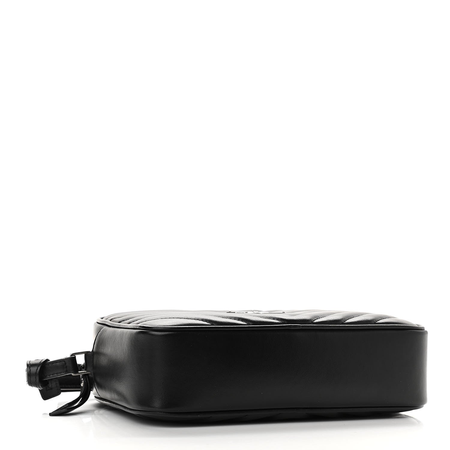 Saint Laurent Calfskin Matelasse Monogram Lou Camera Bag Black 3 of 11