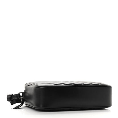 Saint Laurent Calfskin Matelasse Monogram Lou Camera Bag Black 3 of 11