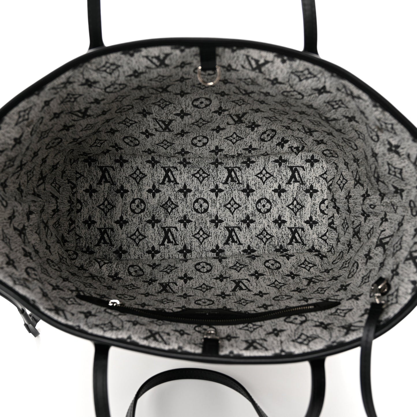 Denim Monogram Jacquard Neverfull MM Grey