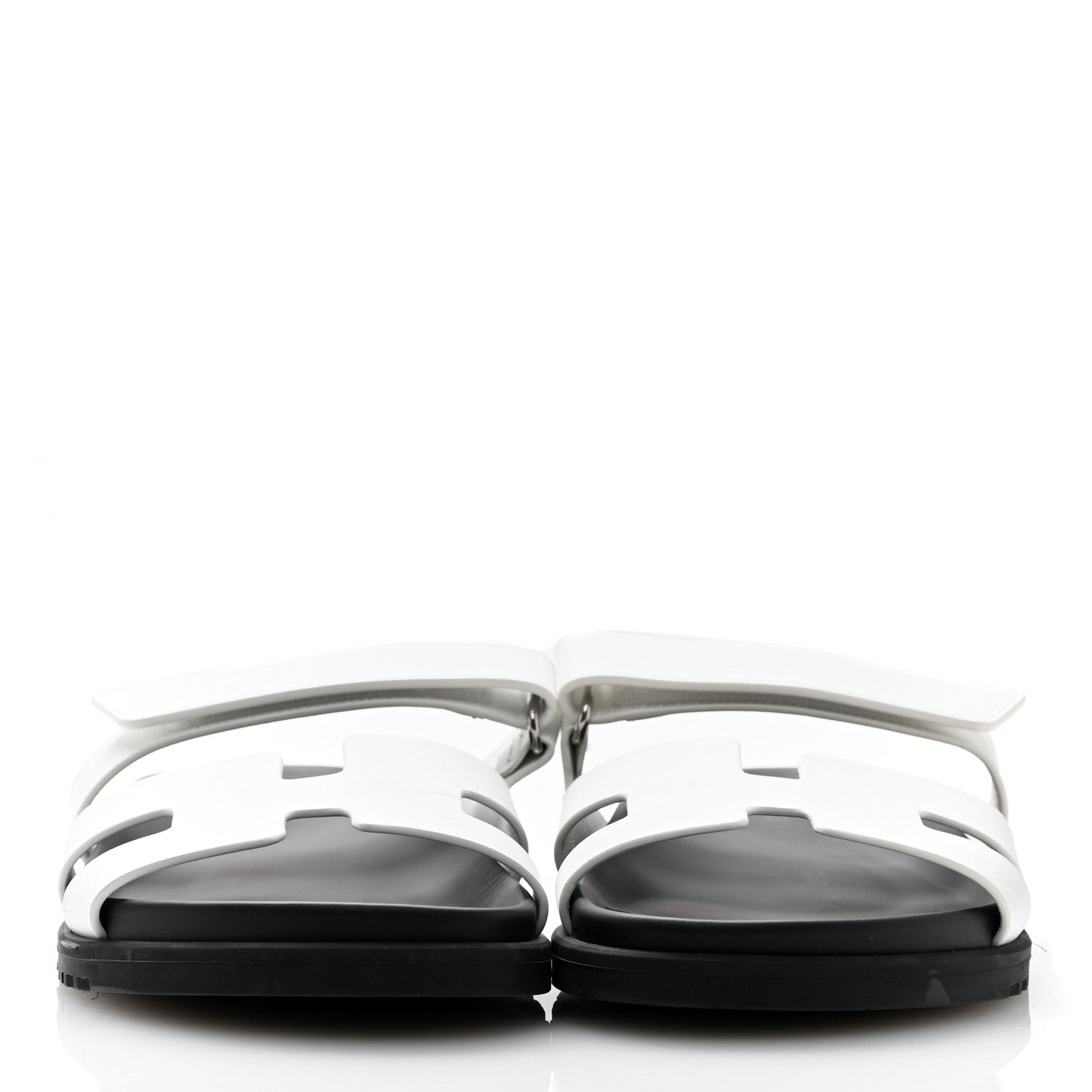 Hermes Calfskin Womens Chypre Sandals 40 White 3 of 10