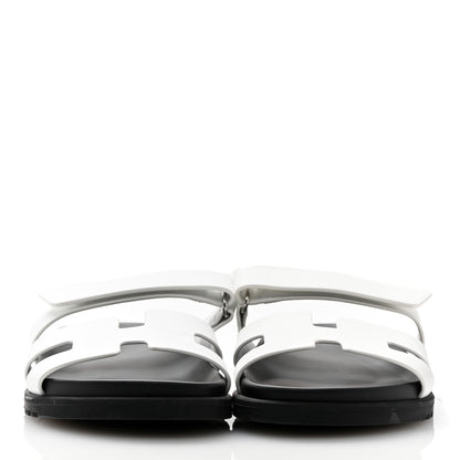 Hermes Calfskin Womens Chypre Sandals 40 White 3 of 10