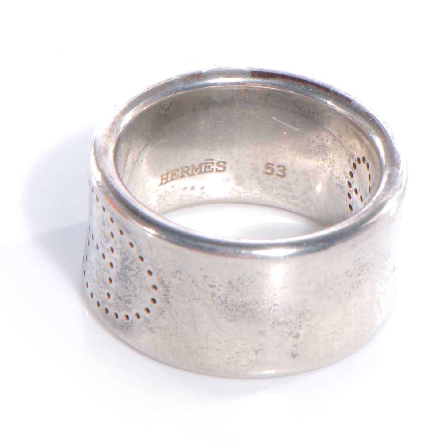 Sterling Silver Eclipse Ruban Ring GM 53 6