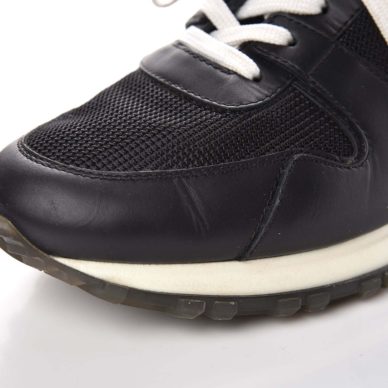 Louis Vuitton Calfskin Run Away Sneakers 37.5 Black 9 of 11