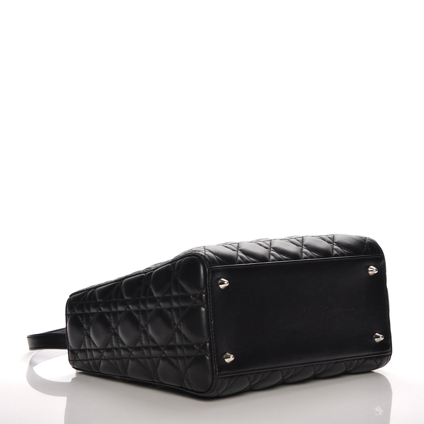 Lambskin Cannage Medium Lady Dior Black