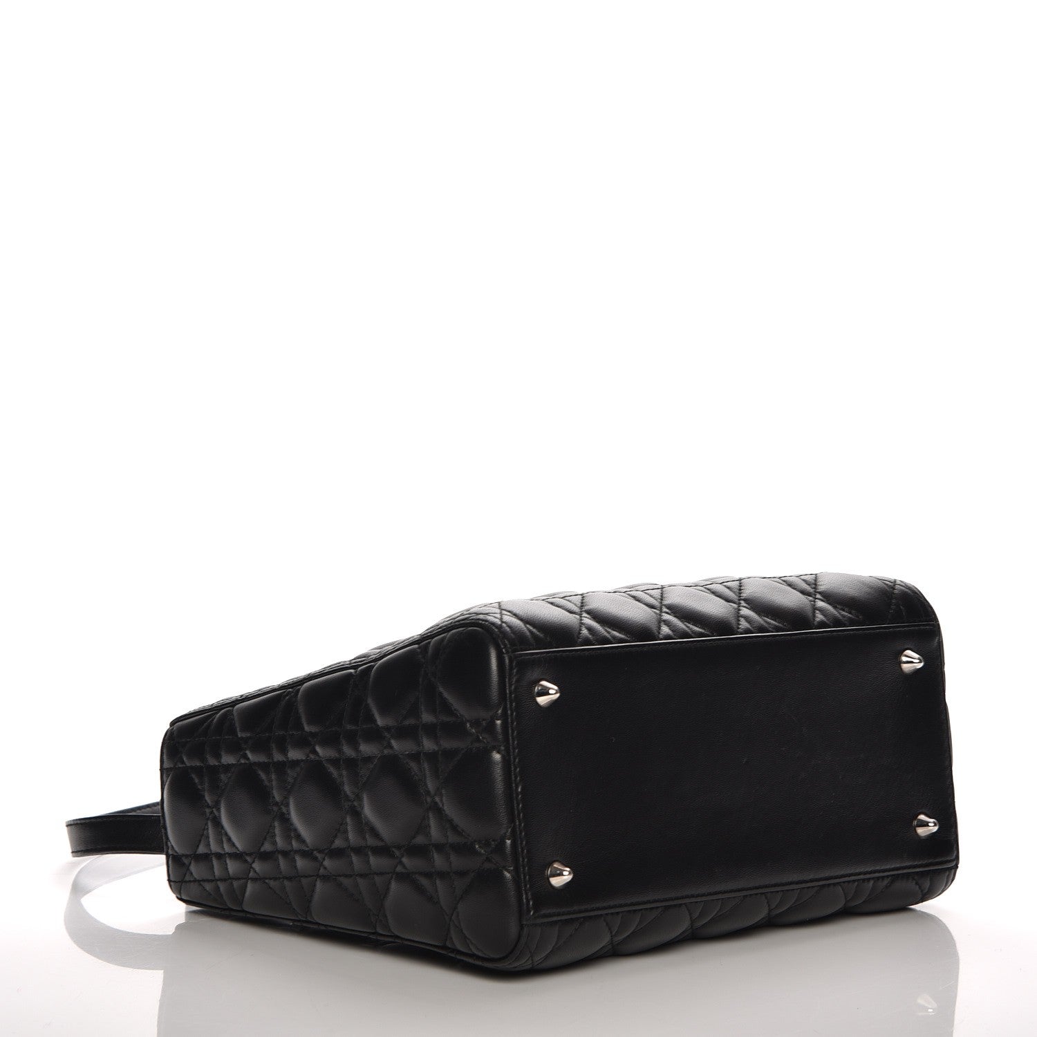 Christian Dior Lambskin Cannage Medium Lady Dior Black 5 of 13