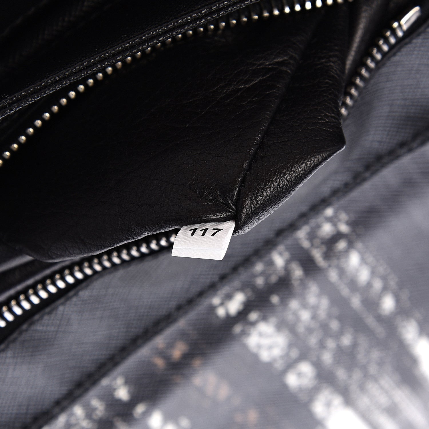 Prada Tessuto Nylon Saffiano Tartan Print Top Handle Bag Bianco 6 of 9