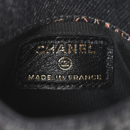 Chanel Denim Quilted Denim Mood Belt Bag Black Multicolor 6 of 11
