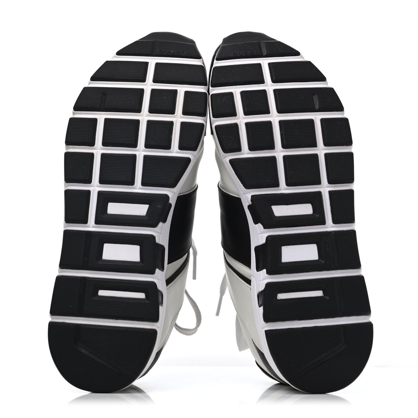 Calfskin Womens Interlocking G Sneakers 40 Black White