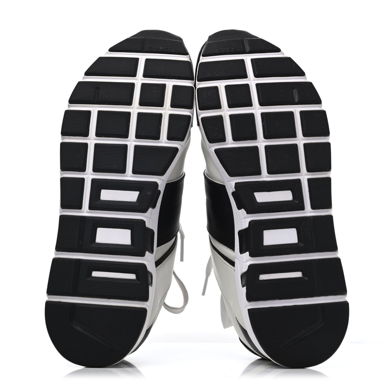 Gucci Calfskin Womens Interlocking G Sneakers 40 Black White 4 of 4