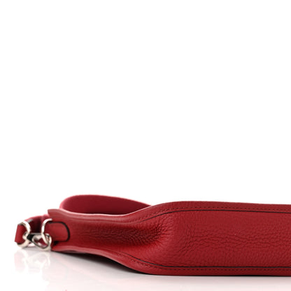 Hermes Taurillon Clemence Evelyne TPM Rouge Grenat 9 of 11